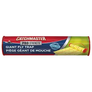 Catchmaster 30 ft. Scent-Attracted Giant Fly Glue Trap, Outdoor Sports & Fishing Pest Control Equipment for Barns, Animal Farms, Waste Rooms