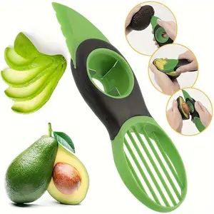 3 in 1 Avocado Peeler, 2 Counts Creative Avocado Slicer, Avocado Corer Remover, Avocado Cutter, Fruit Peeler, Vegetable Fruit Cutter, Kitchen Tools, Kitchen Supplies, Utensils