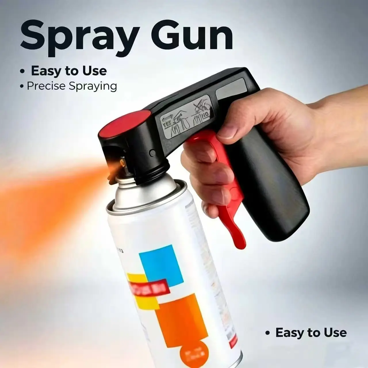 FixNBuild Hub--DIY Auto Dent Repair Spray Tool, Universal Ergonomic Aerosol Can Grip, Smooth Control for Car Touch-Up Painting & Long Time Spraying