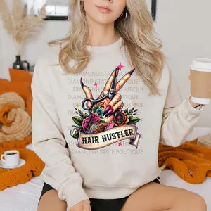 Hair Hustler Shirt, Cosmetologist Shirt, Stylist Shears Tatoo Floral Shirt, HairStylist Shirt, Hairdresser Shirt
