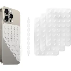 3 Pack Octo Buddy Double Sided Octo Buddy  Phone Grip,  Suction Cup Phone Case Mount Double Sided, Hands-Free Phone Accessories  Grip Bud (Translucent)