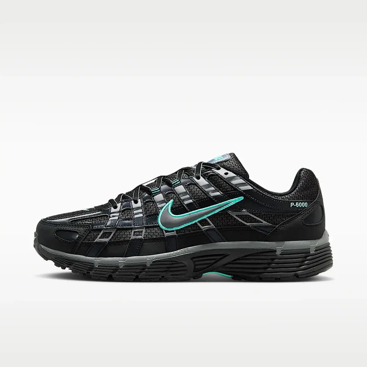 Nike P-6000 Black Hyper Turquoise Cool Grey Men's IR1477-010 New Sneakers