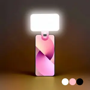 LED Fill Light Selfie Light, Portable Mini Clip-On Fill Light, Cell Phone Light, Smartphone Camera Accessories, LED Fill Light Selfie Light, For Mobile Phones And Computers, Makeup, Zoom Conference, Live Streaming, Vlog, Perfect Selfies And Video Calls