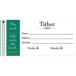 212 MAIN Tither Envelope with Holy Quote - Home Decor Accessory for Tithing Needs