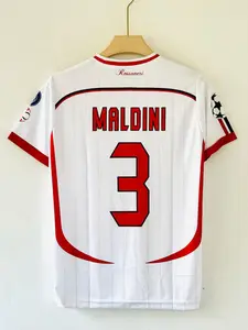 Retro 2006-07 Rossoneri Away Jersey – #3 Maldini - Custom Any Name And Number