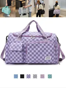 Fashion Travel Bag, Large Capacity Sports Gym Bag, Sports Bags with Separate Wet and Dry Compartments, Single-Shoulder Crossbody Bag for Fitness, Yoga and Business Trips