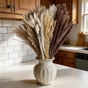 For Brides: Wedding Dried Pampas Grass Bouquet