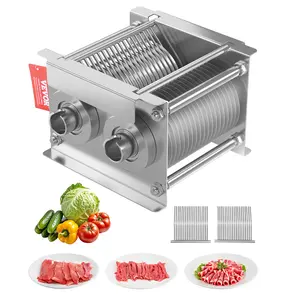 VEVOR Meat Cutter Machine Blade,  5 mm Blade for Commercial Meat Cutter, One Set Blade for SJY-DQ90 Meat Cutting Machine, Stainless Steel, Cutter Slicer Blade Set for Boneless Meat, Soft Vegetables