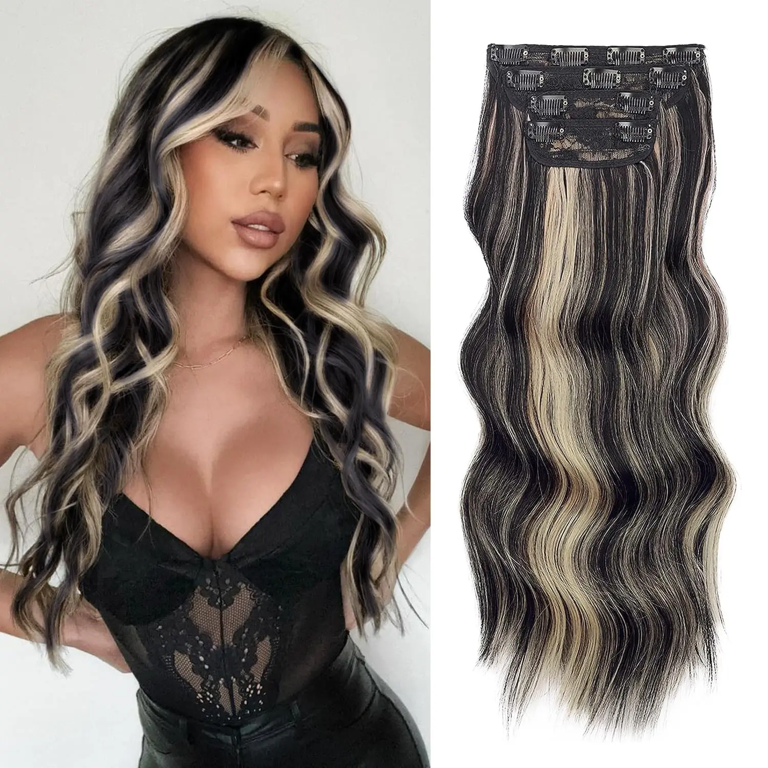 2/18 Black mix Blonde（24inch）