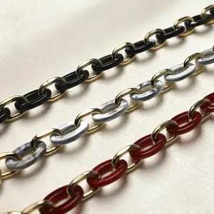 CHERUBEL Ladies' fashionable solid-color bag chains, classic chains, fashionable bag accessories, bag accessories, simple solid colors