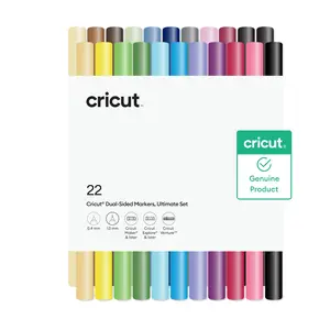 Cricut Dual-Sided Markers, Ultimate Set (22 ct)