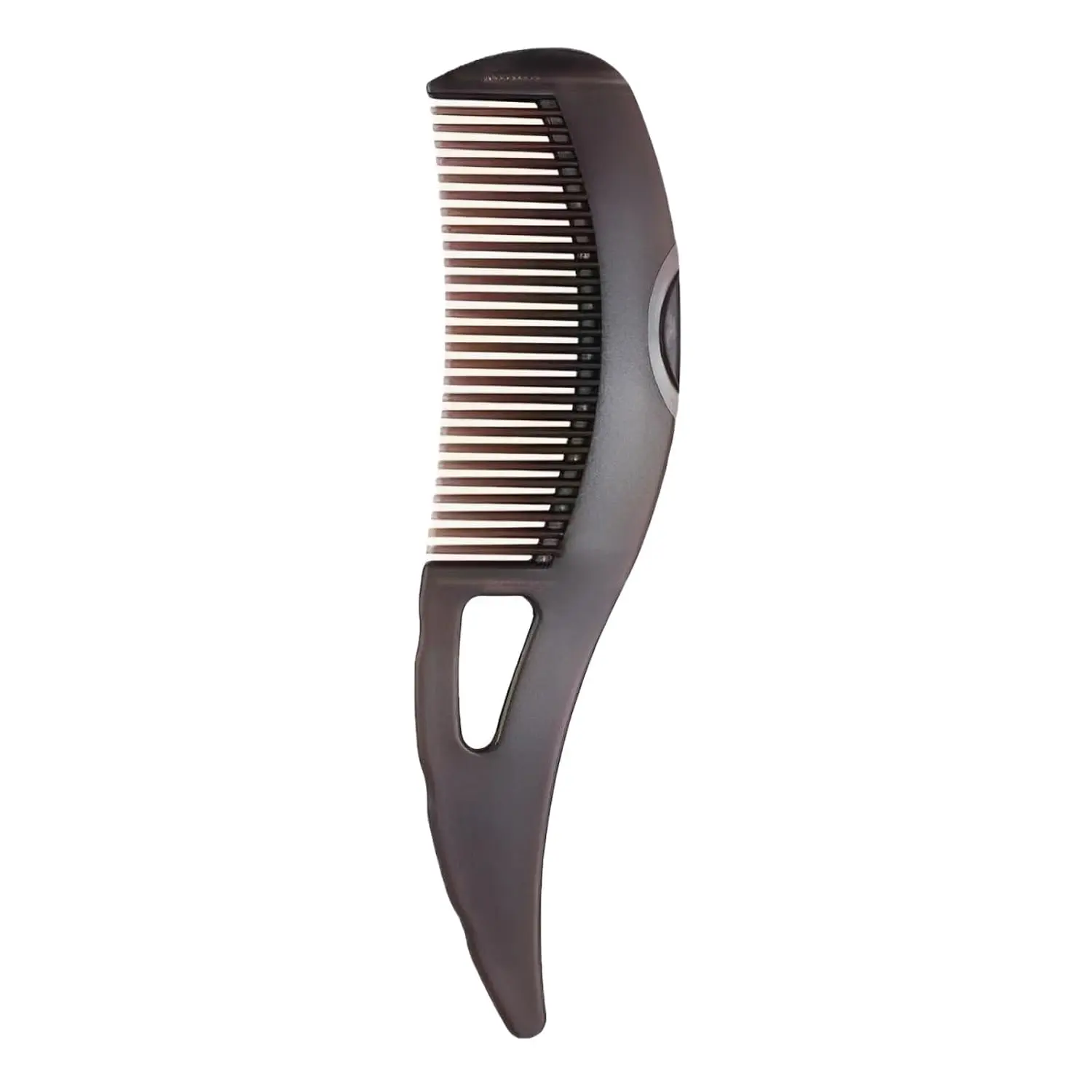 Creative Dandruff Comb Hollow Teeth with Press Button to Clean, Hairbrush for Scalp Detox/Exfoliate, Remove Flakes/Build Up, Shower/Scalp Hair Care Tool with Ergonomic Handle for Women Men Kids