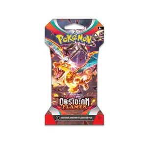 Pokemon Obsidian Flames Sleeved Booster Pack - 10 Cards per Pack with Chasing Charizard & Geeta Secret Illustration Rares Intricate Card Details 10 Cards Violet Obsidian Flame