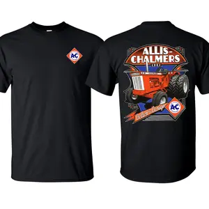 Allis Chalmers D21 AC Milwaukee 1901 Men's T-shirt Tractor Agriculture Cotton Short Sleeve T-Shirt