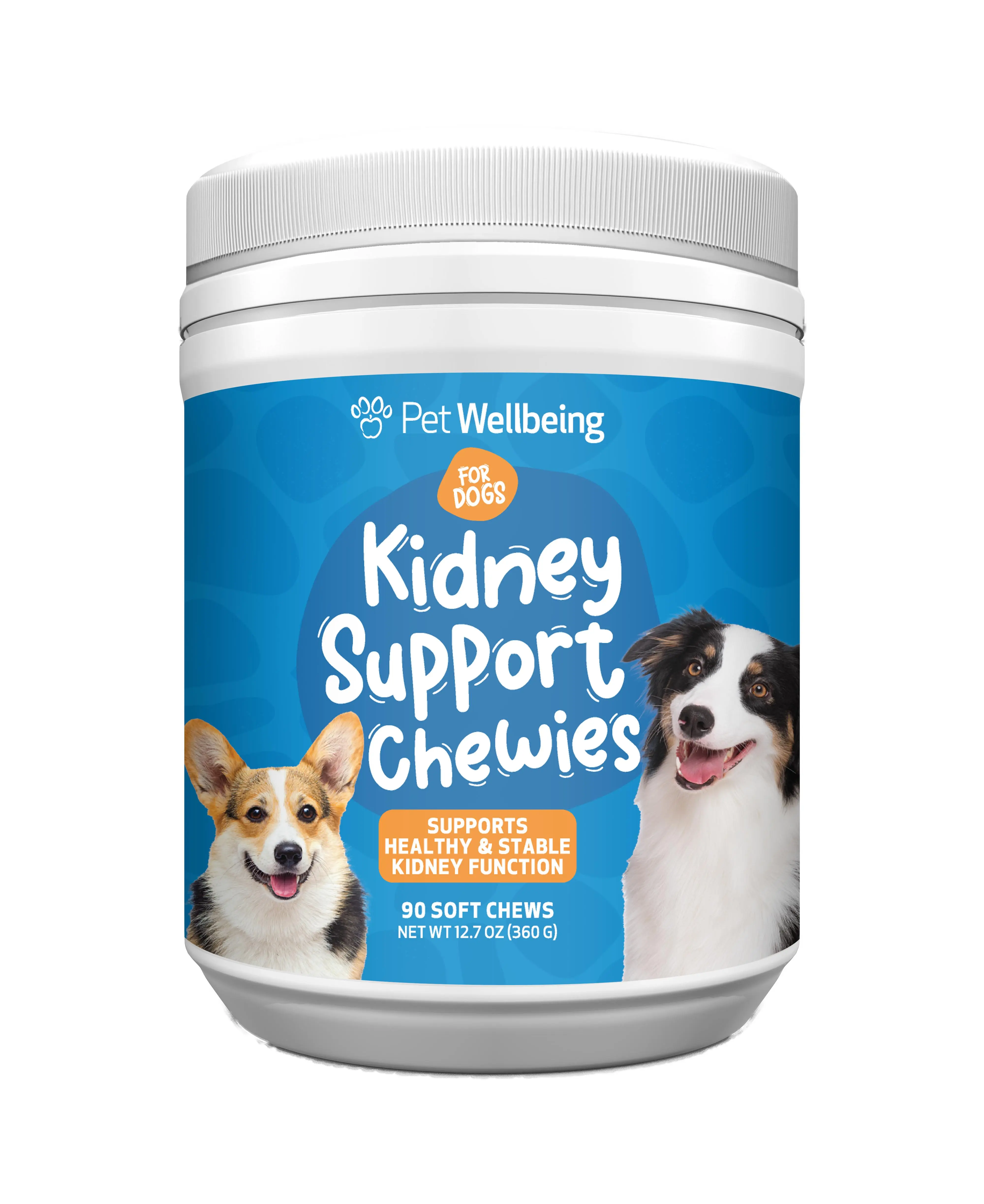 Pet Wellbeing Kidney Support Chewies for Dogs - Supports Healthy & Stable Kidney (Renal) Function, Normal Fluid Balance & Energy Levels, Rehmannia, Astragalus - Veterinarian-Formulated 90 Soft Chews