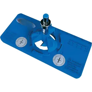 KHI-HINGE Concealed Hinge Jig  Precision Cabinet Door Hinge Tool  Drill Guide for Concealed (Euro) Cabinet Hinge Installation  Adjustable Boring Jig  35mm cup-style concealed hinges