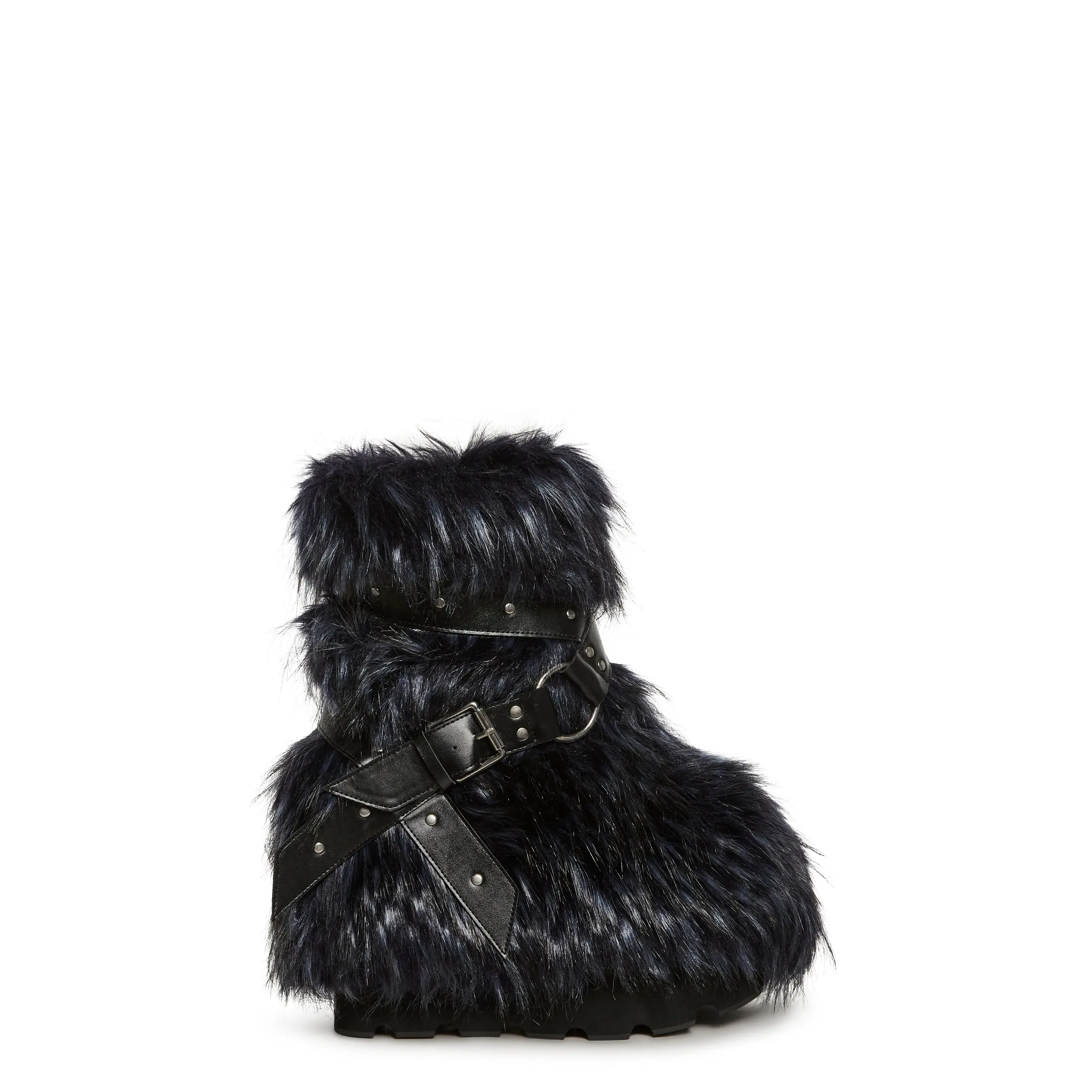 Low Wild Instincts Faux Fur Boots - Blue