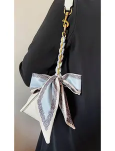 Elegant Satin Scarf Bow Bag Charms DP25D678