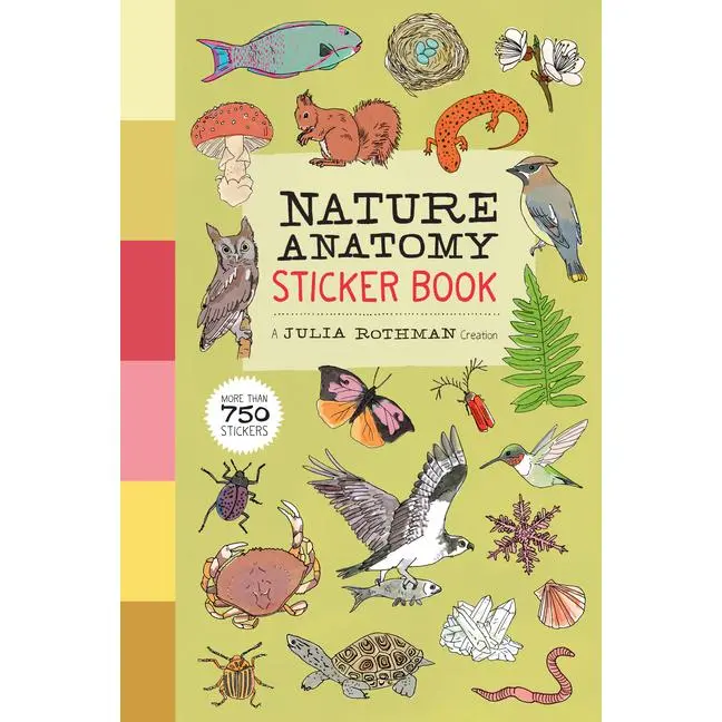 Nature Anatomy Sticker Book: A Julia Rothman Creation; More Than 750 Stickers (Paperback)