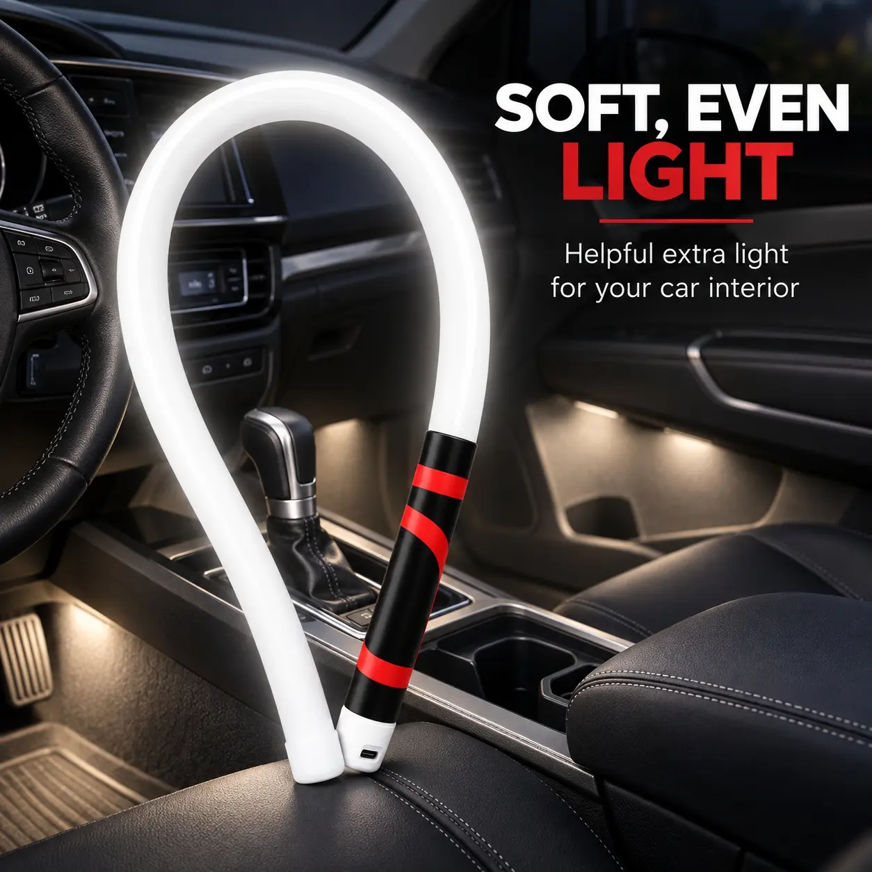 Flexible LED Work Light Stick – 29 Inch Rechargeable Bendable Flashlight, High-Lumen Hands-Free Inspection Lamp with Long Runtime for Auto Repair, Under Hood, Garage, Mechanic, DIY Projects, Portable Tool Light, toolupgrade