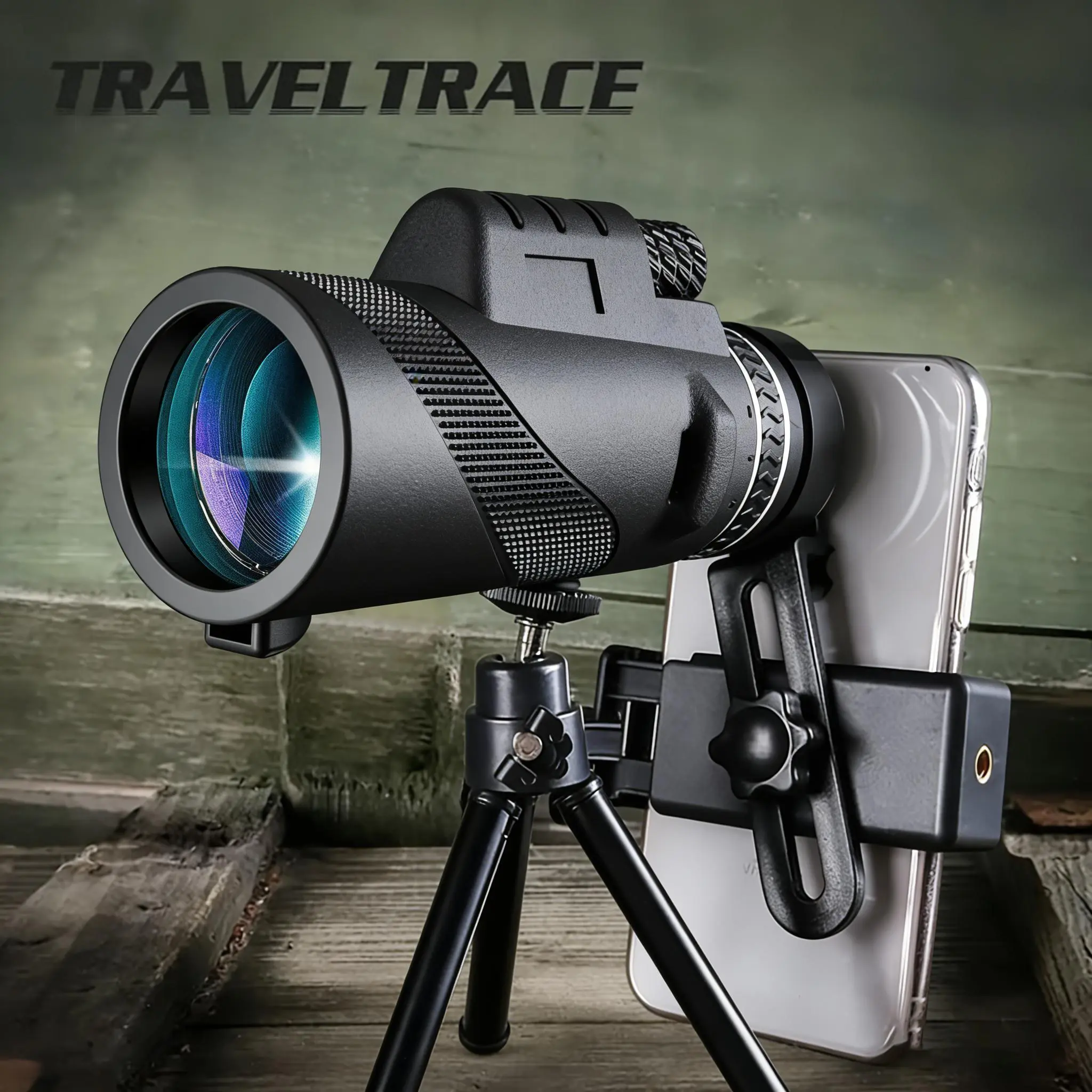 SOOYOS HD BAK-4 Prism Monoculars – High-magnification smartphone-compatible zoom, suitable for birdwatching, hunting, concerts, and sporting events; equipped with a 50mm objective lens.