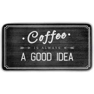 Kitchen Rug Black and White Coffee Kitchen Rugs and Mats Non-Slip Washable Anti  39 X 20 Inch Cafe Kitchen Decor Mats Throw Carpet for Farmhouse  Decor