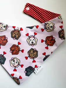 Doodle Valentine's Day Bandana