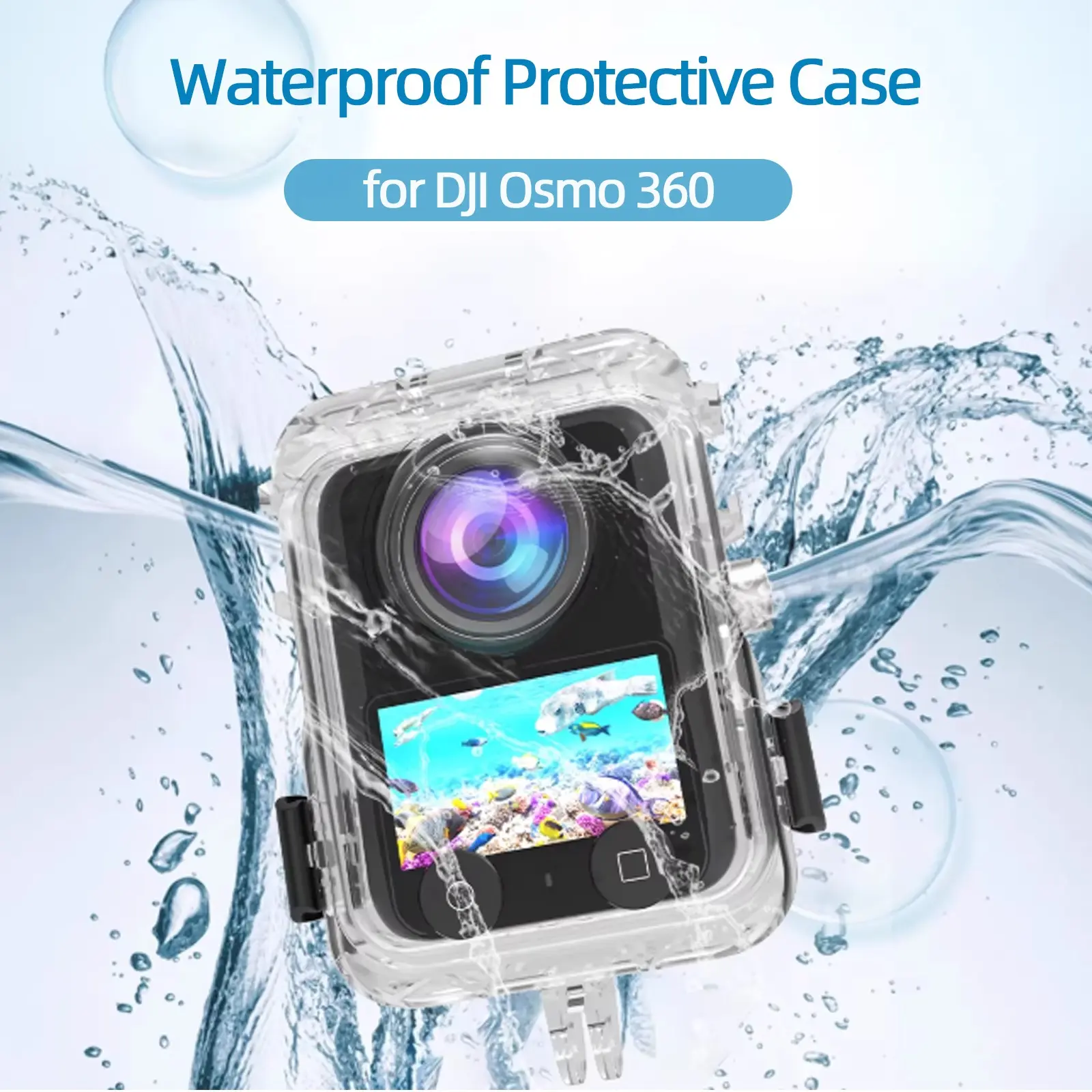 for DJI Osmo 360 Waterproof Case, Camera Accessory, PC Material, Ideal for Water Sports, Beach Party, Full Protection, Underwater Photography, Water Play Essentials, Lightweight Design, Ideal Gift for 360 User