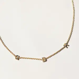 "Go Big Red" Initial Necklace - University of Nebraska