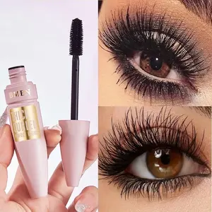 3D Mascara, Voluminous Lengthening Mascara, 24-Hour Long-Lasting Waterproof and Sweat-Proof - Adds Volume and Curl, Silk Fiber Eyelash Extension Makeup, All-Day Use for Daily or Special Occasions, Perfect for Makeup Enthusiasts and Travel Essentials
