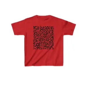 Girls' Leopard Print T-Shirt - Kids Fashion Girls Clothes Top - Womenswear