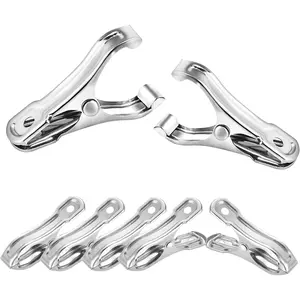 80 count 2inches Gardening Clips for Netting, Metal Clamps Made of Stainless Steel, Have a  Grip of Greenhouse Clips Keep the  Cover on Garden Hoops