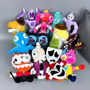 Plush Toy Circus Digital Clown Plush Doll Pillow Children's Gift Christmas Gift