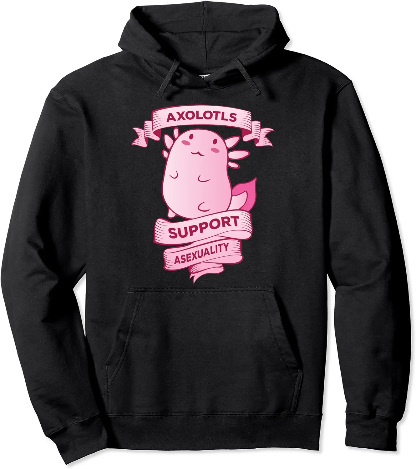 LGBT Axolotl Support Asexuality Pride Asexual Clothing Gift Pullover Hoodie - Terrancecar Shop 88B07SV87YG9