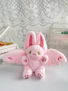 Cute Flying Bat Plush Keychain Kawaii, Unique Design Soft Material, Lightweight Durable Decoration for Bags & Home Decor, Adorable Accessory Gift Idea, Handmade Bunny Keychain, Keychain Collectibles, Cute Keychains, Key Accessories, Keychain For Purse