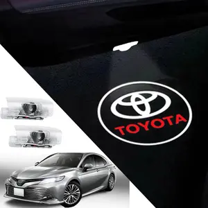 2Pcs HD 3D LED Car Door Projector Lights, Ghost Shadow Welcome Lamp & Puddle Light Compatible with Highlander Camry 4Runner Sienna Corolla Tundra Prius Venza Prado Sequoia Reiz Previa Alphard Vehicle Exterior Accessories projection high brightness