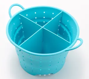 Prepology Silicone Steamer With Removeable Divider