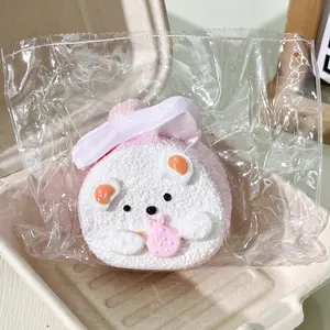 【Buy 3 get 1 free】Strawberry Little White Bear Cake  squishies tabba squishies kidstoysFood-Grade Silicone Slow-Rising Rebound Squishy Fidget Toys for Stress Relief - Soft Squeeze Toys with Thick Creamy Slime Texture, Handmade Non-Toxic Sensory Toys