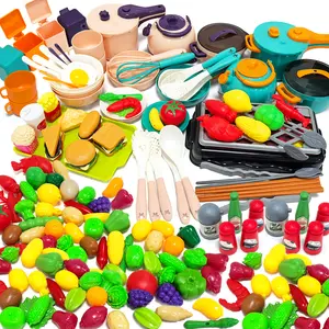 Youngsters's Kitchen Toy Accessories, Play Kitchen Accessories, Youngsters Pretend Cooking Game Set, Including Pots, Pans, Utensils, Game Food Set, Toy Vegetables, Educational Toys for Girls and Boys, Learning Gifts, Christmas and Halloween Gifts