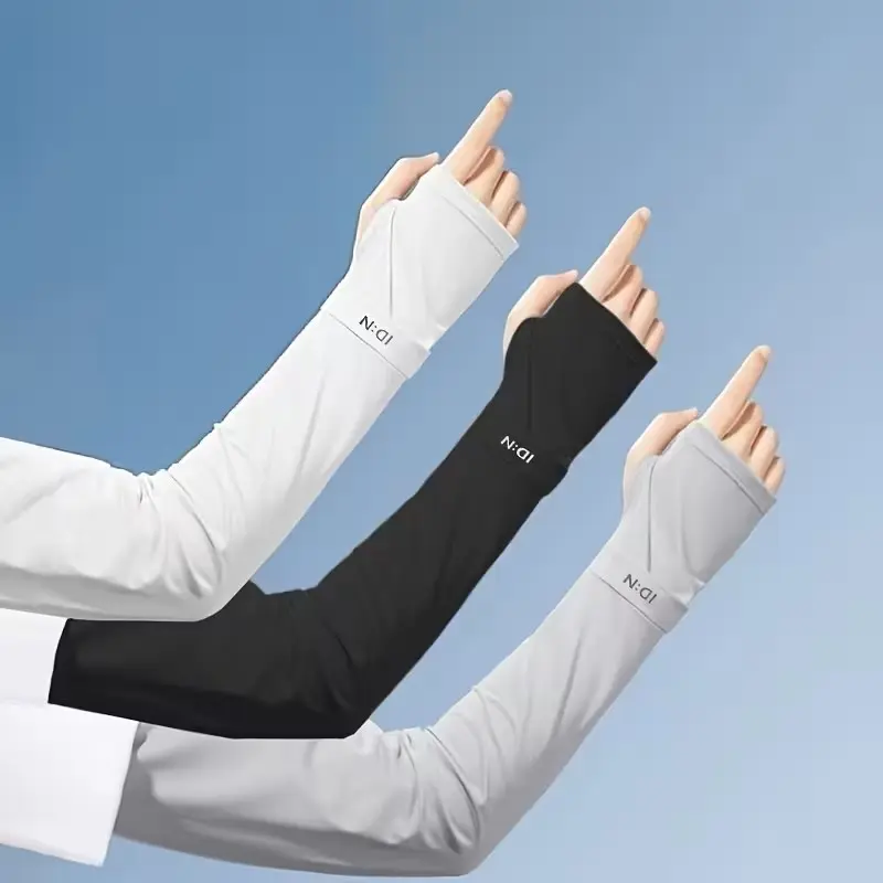 3-Pair Ice Silk Cooling Protective Arm Sleeves for Men and Women - UV Protection, High Elasticity, Durable, Ideal for Driving, Outdoor Sports, Cooling Protective Sleeves