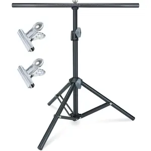 LINCO T-Shape Backdrop Stand Small 31x27in Support Stand System Metal 8812B