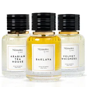 Baklava, Arabian Tea House & Velvet Whispers Extrait de Parfum Sprays 100ml - Memoire Collection by Azha | Sweet Elegance Meets Warm Sophistication (Bundle)