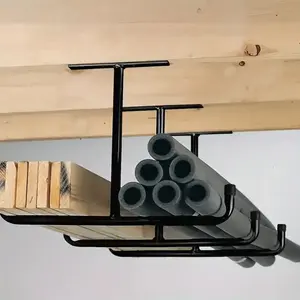 1pc,2pcs Metal Garage Ceiling Hooks, Organizer for Fishing Rods Bikes Kayaks Skates, Easy Install, Includes Screws