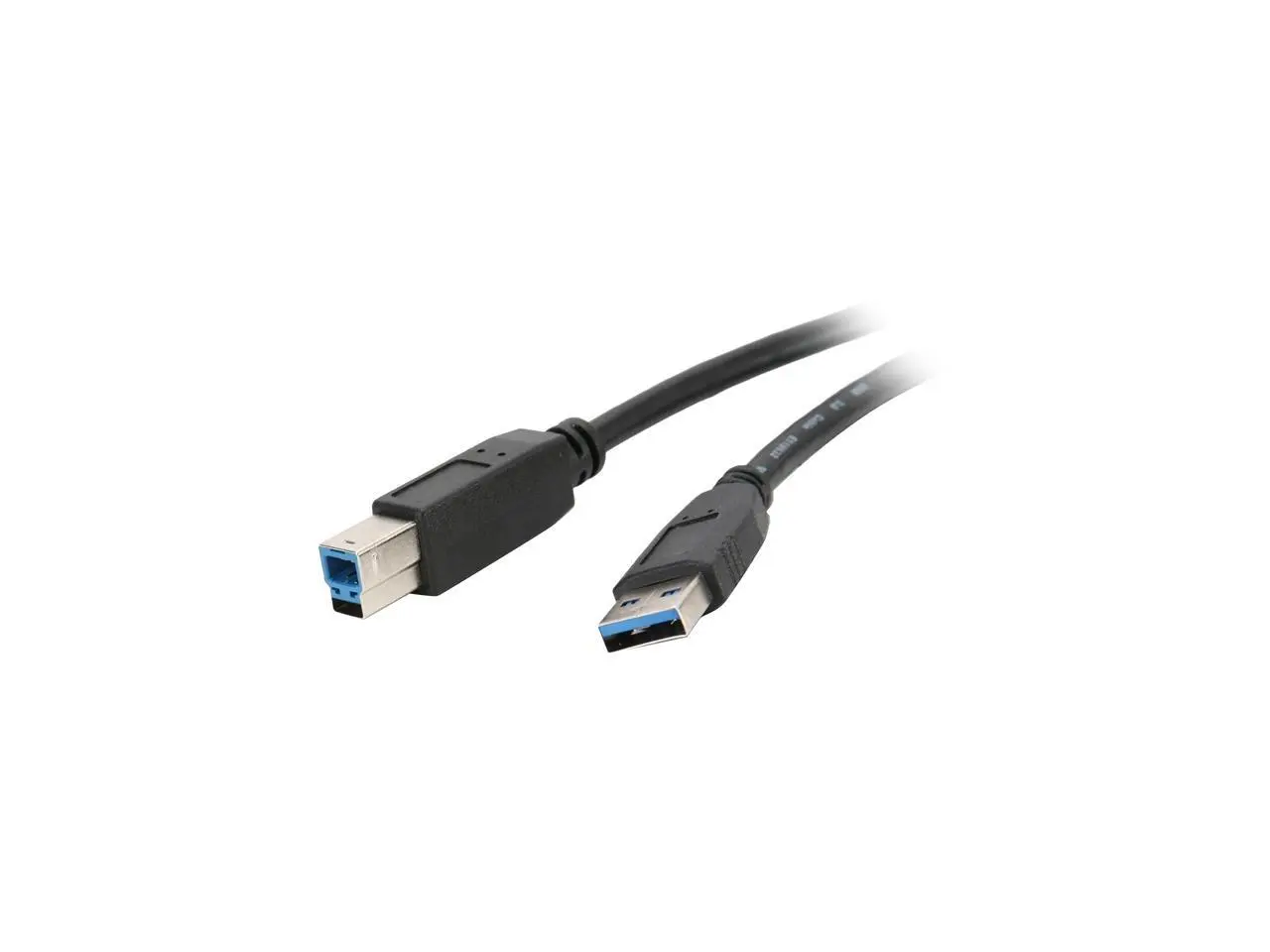 Nippon Labs USB3-6AB-2P 6 ft. USB 3.0 Type A Male to B Male Cable for Printer and Scanner, Black - 2 Packs