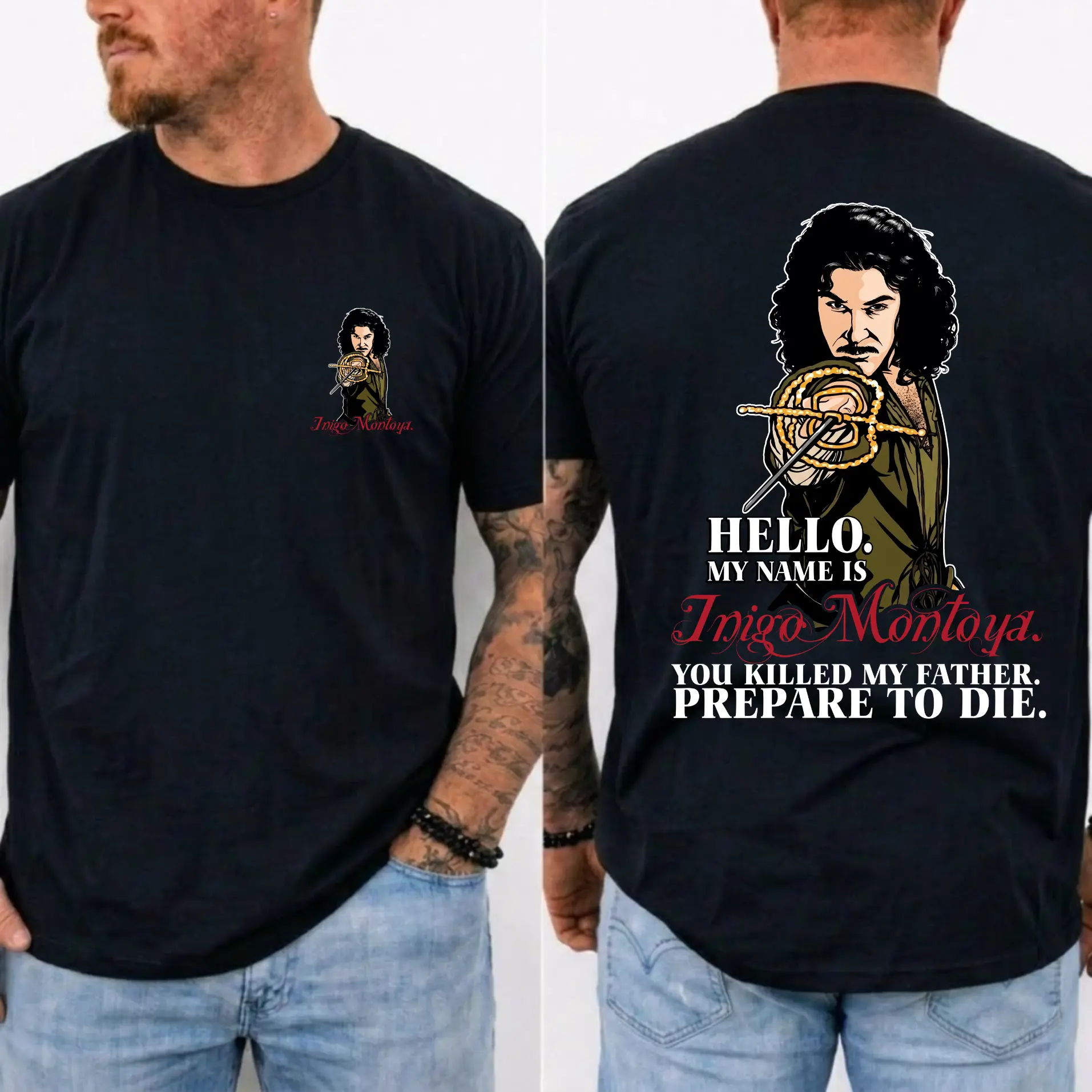 Inigo Montoya Shirt, Princess Bride Graphic Tee, Vintage Movie Quote T-Shirt, 80s Fantasy Film Gift