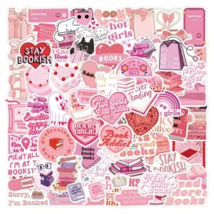 Book Themed Sticker, 120pcs Sticker Packs Reading Aesthetic Decals, Decorative Stickers, Fantasy Journal Scrapbooking Sticker for Phone Case Laptop Notebook