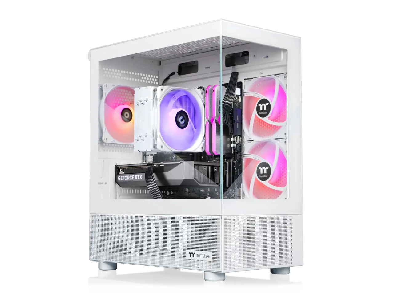 Thermaltake Gaming Desktop PC V17S-B850-56T-LCS AMD Ryzen 7 8700F 32GB DDR5 1TB NVMe SSD GeForce RTX 5060 Ti Windows 11 Home