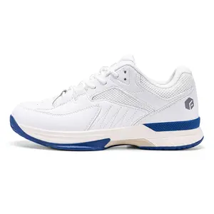 FitVille Men‘s Wide Pickleball Shoes All Court Tennis Shoes with Arch Support for Plantar Fasciitis sneakers collection White