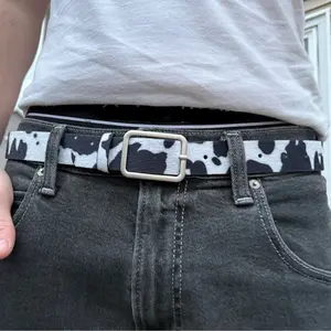 Cow Print Belt Y2K Fashion Accessory for Stylish Looks Cattle