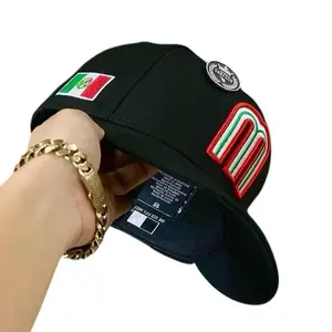 Mexico World Baseball Classic Black Premium Cap Featuring Mexico Flag Logo Design, Adjustable Streetwear Fit for Men and Women, Durable All-Season Everyday Headwear 2026